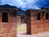 Inca Ruins with Andes Behind