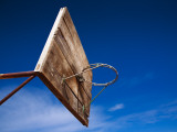 Basketball Net Against Blue Sky