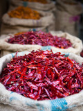 Dried Red Chillies at Spice Market