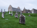 Clonmacnoise Crosses and Temples at Dawn