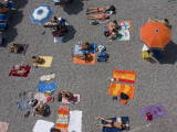 Overhead of Sunbathers