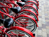 Red Bicycles for Hire