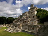 Ruins of Edificio De Cinco Pisos at Mayan Archaeological Site