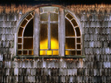 Detail of Old Church with Traditional Shingle Wall  Ensenada