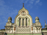 Secessionist Facade of the Serbian Bishops Palace on Piata Unirii