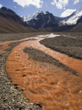 Braided Channels of Upper Rio Colorado  Polaco Peak (6000M) in Background