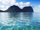 Mt Lidgbird (L) and Mt Gower (Rt) from the Lagoon