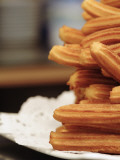 Breakfast Doughnuts (Churros) in Cafe