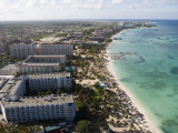 Aerial of Palm Beach and High-Rise Hotels and Resorts