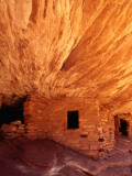 Ancestral Puebloan Cliff Dwellings at House on Fire Ruin in Mule Canyon  Cedar Mesa
