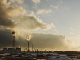 Factories Along Tomakomai Port