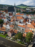 Cesky Krumlov from Round Castle Tower