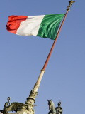 Flag Flying in Front of Neo Classical Ii Vittoriano