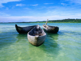 Pirogues (Dugout Canoe) in Nosy Nato  a Small Island Joined to Ile Sainte Marie (Nosy Boraha)