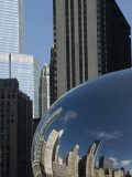 Skyline Reflected in Cloudgate  also known as 'The Bean'