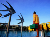 Lifeguard on Duty at Cairns Esplanade Outdoor Pool