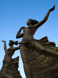 Statue of Women Outside Hiroshima Train Station