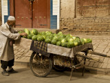 Vendor with Watermelon Cart