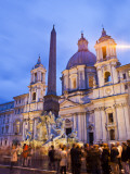 Fontana Del Quatro Fiumi (Fountain of Four Rivers)  and Church of Sant'Agnese