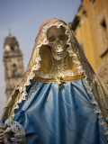 Skeleton Adorned as Virgin Mary