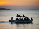 Tourist Boat at Sunset on Lake Malawi  Cape Maclear