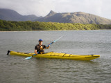 Paddling in Zoe Bay