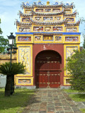 Western Entrance Gate to the Mieu Temple Inside Hue Citadel and Imperial City