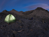 Glowing Tent at Dusk