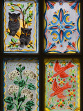 Hand Painted Window  La Posta Quemada Ranch in Colossal Cave Mountain Park Near Tucson