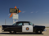 1956 Dodge Coronet Police Cruiser at Roys Motel and Cafe in Amboy