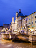 Fontana Del Nettuno (Neptune Fountain) and Church of Sant'Agnese in Agone at Piazza Navona