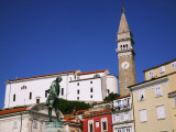 Statue of Violist Giuseppe Tartini in Tartinijev Square (Tartinijev Trg