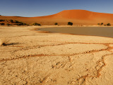 Sossusvlei Filled with Water after Exceptional Rains in 2006  Namib-Naukluft National Park