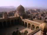 Interior of Mausoleum of Barquq and Cairo Suburbs