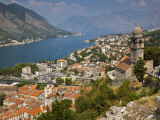 Stari Grad (Old Town)  City and Bay of Kotor from Mt St John