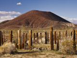 Abandoned Corral in Cinder Cone Lava Beds Area from Aikens Mine Road in Mojave National Preserve