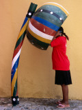 Telephone Booth in Shape of Sounding Gourd of Berimbau (Capoeira Instrument)