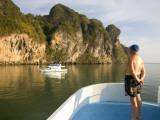 Tourist on Boat on Ao Phang Nga