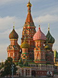 Coloured Walls and Domes of St Basils Cathedral (Pokrovsky Cathedral) in Red Square