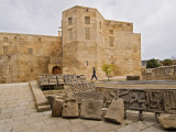 Fragments of Arabic Caligraphy Carving Next to the Cistern in the Palace of the Shirvan Shahs