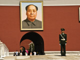 Forbidden City with Mao Portrait and Guard
