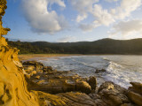 Hawksbury Sandstone in Foreground at Maitland Bay