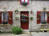 Fisherman's House Decorated with Flowers in Fishing Village of Piriac Sur Mer
