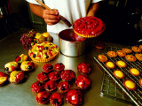 Chef Glazing Beautiful Cakes  Paris Patisserie Francaise