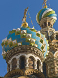 Green  Blue  and White Coloured Domes of Vladimirskaya Church