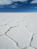 Hexagonal Shapes on Salt Flat