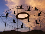 Geese in Flight Sculpture on the Enchanted Highway
