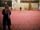 Man Praying Inside King Abdullah Mosque