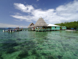 Restaurant on the Tropical Waters of Coral Key  Bastimentos Marine Park