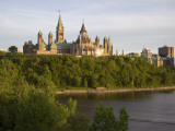 The Buildings of Parliament Hill  Along the Ottawa River